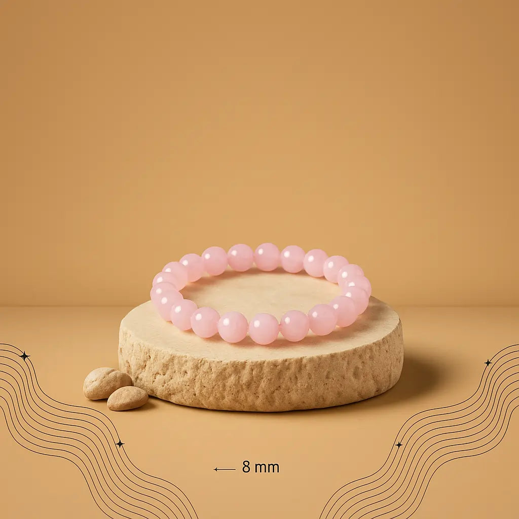 Rose Quartz Bracelet - To Enhance Beauty & Ideal Body Shape