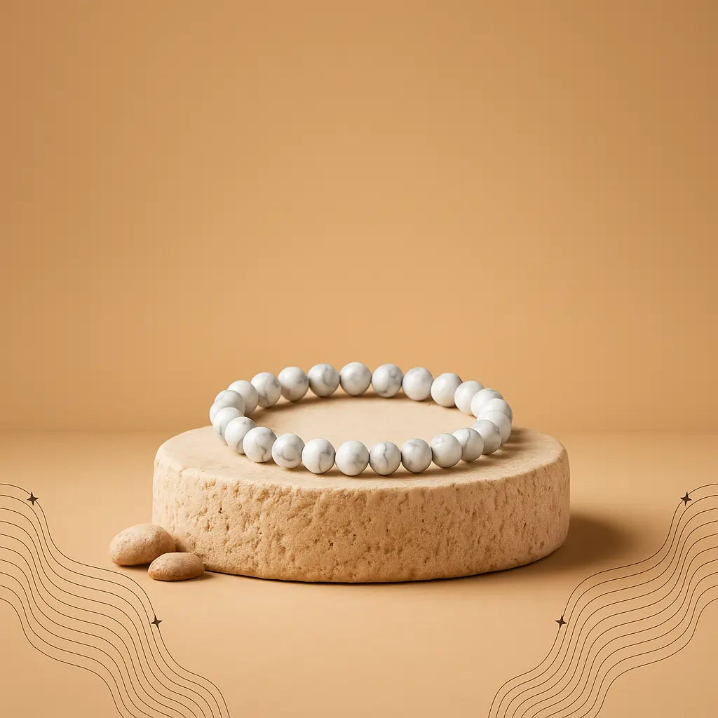 Howlite Bracelet - To Controls Emotions and Overthinking