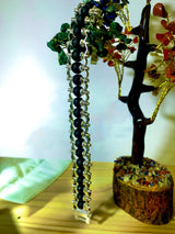 Karungali Ebony Wood Bracelet with Silver-Plated Finish