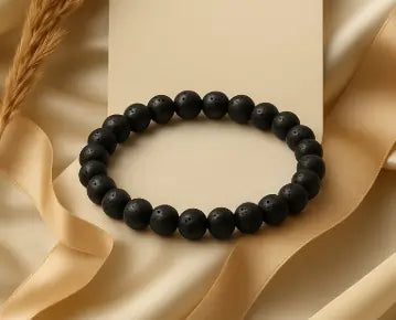 Lava Stone Bracelet - To Control Anger and Lethargy
