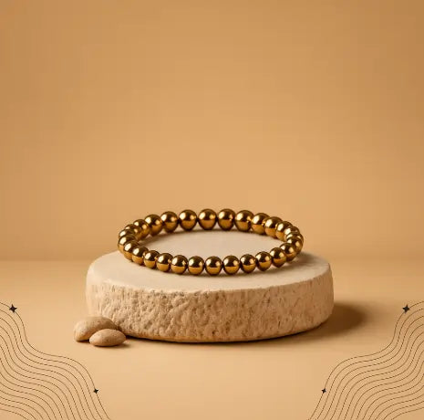 Golden Hematite Bracelet - For Successful Career and Social Image