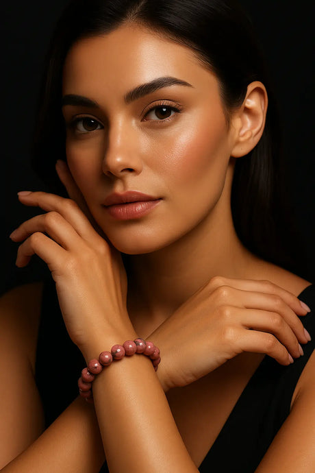 Rhodonite Bracelet - For Desired Partner and Opportunities