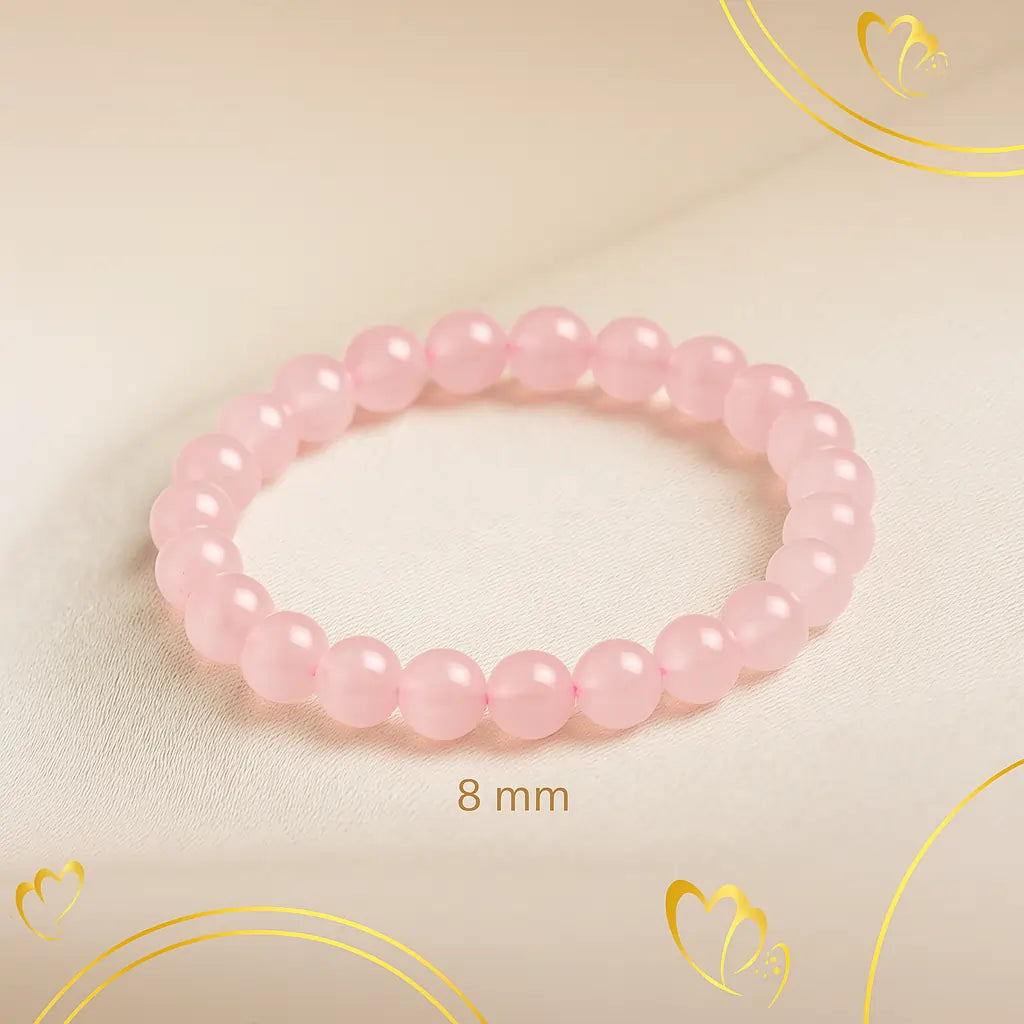 Rose Quartz Bracelet - To Enhance Beauty & Ideal Body Shape