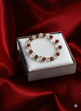 🔱✨ Spiritual Harmony Bracelet – Sphatik & Rudraksha Fusion ✨
